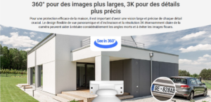 Caméra EZVIZ H8 Pro 3K Wi-Fi motorisée avec IA