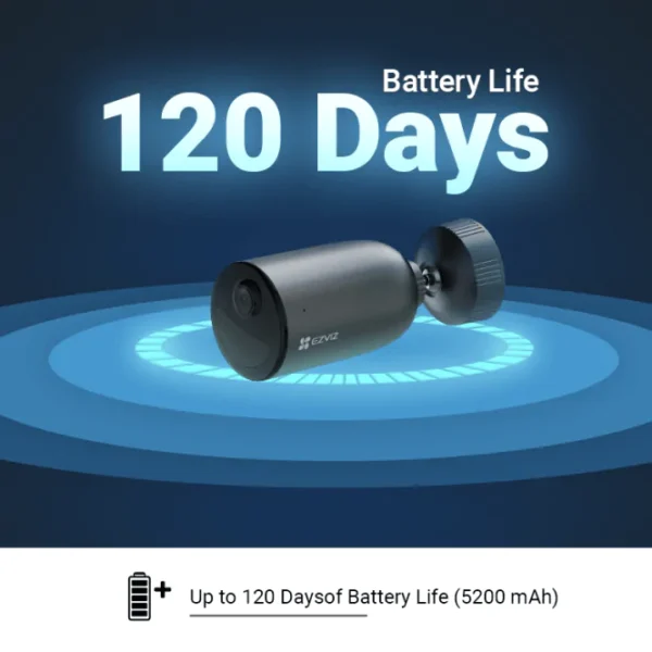 Caméra EZVIZ EB3 2K sur batterie – Wi-Fi sans fil Caméra EZVIZ EB3 2K sur batterie – Wi-Fi sans fil