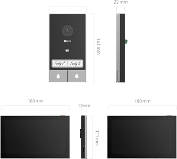 EZVIZ HP7 2-Family Kit – Kit Interphone Vidéo 2K pour 2 Familles