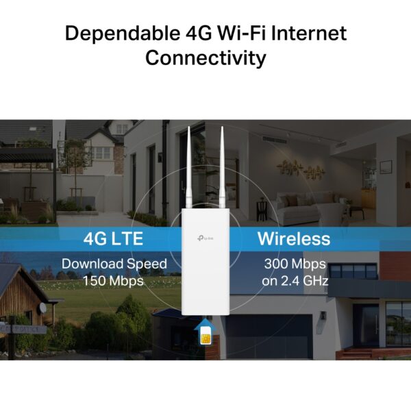 TP-Link TL-MR100-Outdoor Maroc – Routeur 4G LTE WiFi Extérieur 300 Mbps