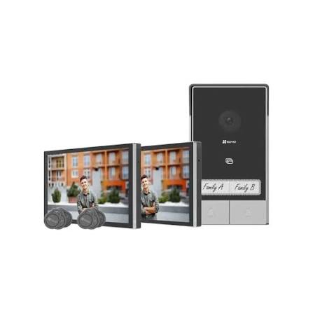 EZVIZ HP7 2-Family Kit Maroc visiophone vidéo 2K pour deux familles