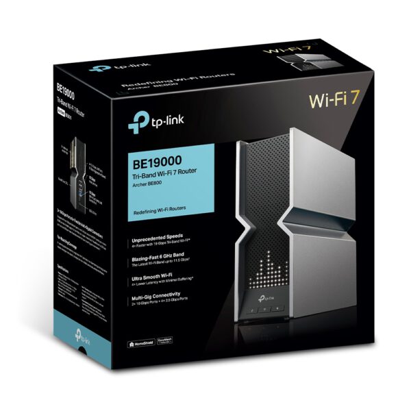 TP-Link Archer BE800 Maroc – Routeur WiFi 7 BE19000 Tri-Bande avec Port 10G