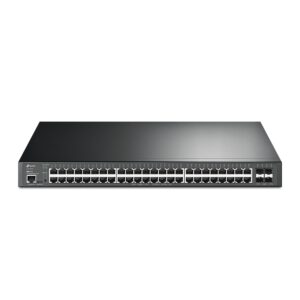 TP-Link SG3452XP Maroc – switch administrable 48 ports Gigabit PoE+ avec 4 uplinks SFP+ 10G